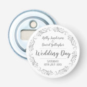 Hochzeitsempfang für Braut und Gräuel Flaschenöffner (Vorderseite)