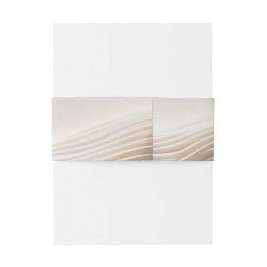 Hochzeitsempfang für Elfenbein Einladungsbanderole (Rückseitenbeispiel)