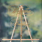 Hochzeitsempfang für Foto-Kalligrafie Acrylschild (Neutral)