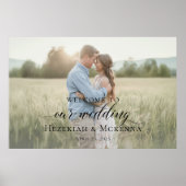 Hochzeitsempfang für Foto Poster (Vorne)