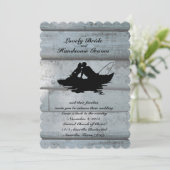 Hochzeitsempfang für Hochzeitsliebhaber Einladung (Stehend Vorderseite)