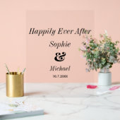 Hochzeitsempfang für immer acrylschild (Hochzeit)