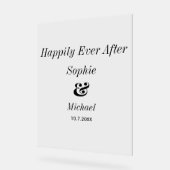 Hochzeitsempfang für immer acrylschild (Winkel)