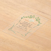 Hochzeitsempfang für Klartext Acryleinladungen (Ablage )