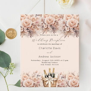 Hochzeitsempfang für Pfirsichkorb