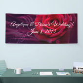 Hochzeitsempfang für rote Rosen Banner (Messe)