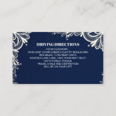 Hochzeitsempfang für Seeschiffe Begleitkarte (Rückseite)