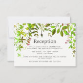 Hochzeitsempfang für Wasserfarben Einladung (Vorderseite)