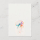 Hochzeitsempfang für Wasserfarben unter Wasser Begleitkarte (Rückseite)