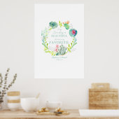 Hochzeitsempfang Gästebuch Kakteen Sukkulente Kuns (Küche)