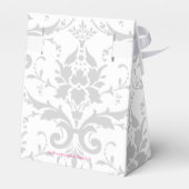 Hochzeitsempfang Gefallen Kaxen Silberkrönung Geschenkschachtel (Rückseite)