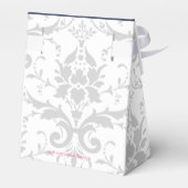 Hochzeitsempfang Gefallen Kaxen Silberkrönung Geschenkschachtel (Rückseite)