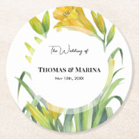 Hochzeitsempfang Gelbe Tageslilien