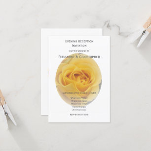 Hochzeitsempfang Gelbrose Einladung