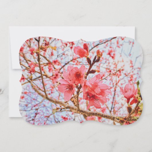 Hochzeitsempfang - Halbgestalt Einladung (Rückseite)