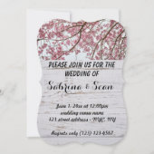 Hochzeitsempfang - Halbgestalt Einladung (Vorderseite)