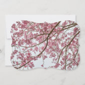 Hochzeitsempfang - Halbgestalt Einladung (Rückseite)