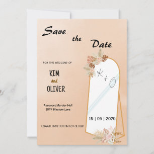 Hochzeitsempfang im Boho-Stil Einladung