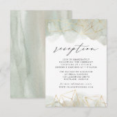 Hochzeitsempfang im Grünen Wasser Begleitkarte (Vorne/Hinten)
