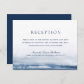 Hochzeitsempfang im Lake Harbour Einladung (Vorne/Hinten)