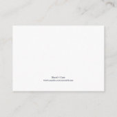 Hochzeitsempfang im Leuchtturm Begleitkarte (Rückseite)