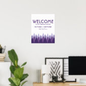 Hochzeitsempfang im lila Waldgebiet Poster (Heimbüro)