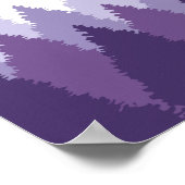 Hochzeitsempfang im lila Waldgebiet Poster (Ecke)