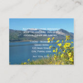 Hochzeitsempfang im Nationalpark Grand teton Begleitkarte (Rückseite)