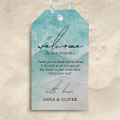 Hochzeitsempfang im Wasser des Ocean Beach Geschenkanhänger