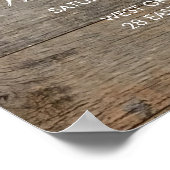 Hochzeitsempfang im Western Poster (Ecke)