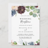 Hochzeitsempfang in Burgund und Umgebung Einladung (Vorderseite)