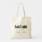 Hochzeitsempfang in Colorado Tote Tasche (Rückseite)