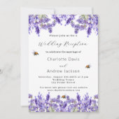 Hochzeitsempfang in den Aquarellen Einladung (Vorderseite)