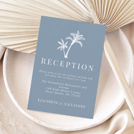 Hochzeitsempfang in der Blauen Tropenpalme Begleitkarte