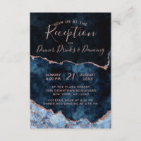 Hochzeitsempfang in Navy Blue Rose