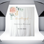 Hochzeitsempfang in Rose Rosa Wandteppich