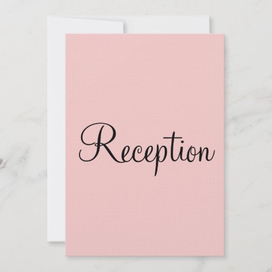 Hochzeitsempfang in Rose und Blauer Pastel Einladung (Vorderseite)