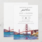 Hochzeitsempfang in San Francisco Einladung (Vorne/Hinten)