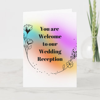 Hochzeitsempfang Karte