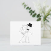 Hochzeitsempfang Kiss Save the Date Ankündigungspostkarte (Stehend Vorderseite)