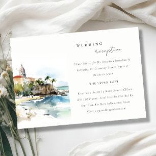 Hochzeitsempfang Landschaft San Juan Puerto Rico Begleitkarte