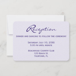 Hochzeitsempfang Lila Hearts Einladung