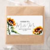 Hochzeitsempfang Mini Champagne Label Gefallen (Insitu)