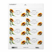 Hochzeitsempfang Mini Champagne Label Gefallen (Vorne)