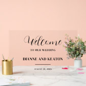 Hochzeitsempfang Minimalistisch Hochzeitsempfang Acrylschild (Hochzeit)