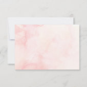 Hochzeitsempfang mit Blumenrot Einladung (Rückseite)