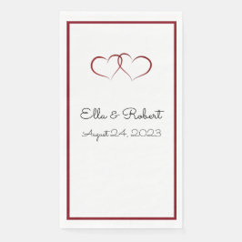 Hochzeitsempfang mit Monogramm Papier Napkins Serviette