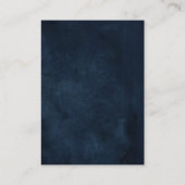 Hochzeitsempfang mit rotem blauem Roush Begleitkarte (Rückseite)