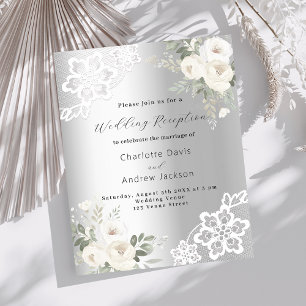 Hochzeitsempfang mit weißer Blüte