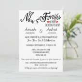 Hochzeitsempfang nach dem Party Einladung (Stehend Vorderseite)